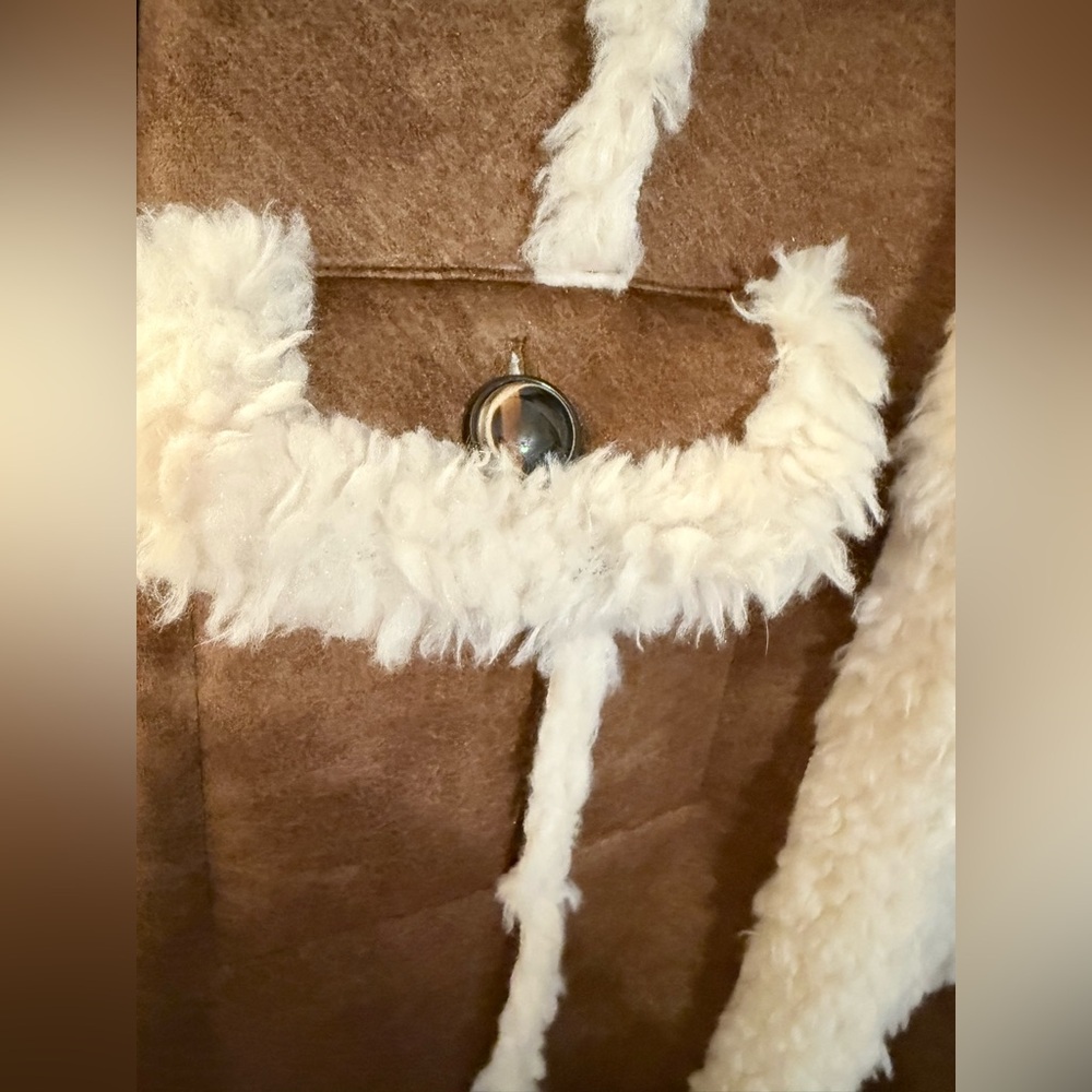 Vintage Wilsons Leather Penny Lane Coat suede with faux fur trim. Women’s M - Picture 3 of 13